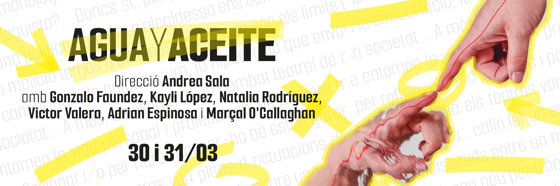 Dues mans amb el dit índex estès que es toquen