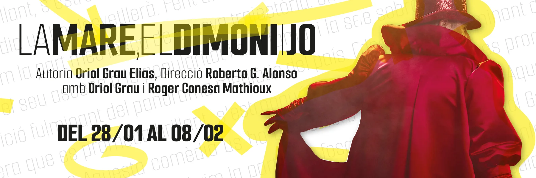 Una figura d'esquena amb un abric i un barret vermells