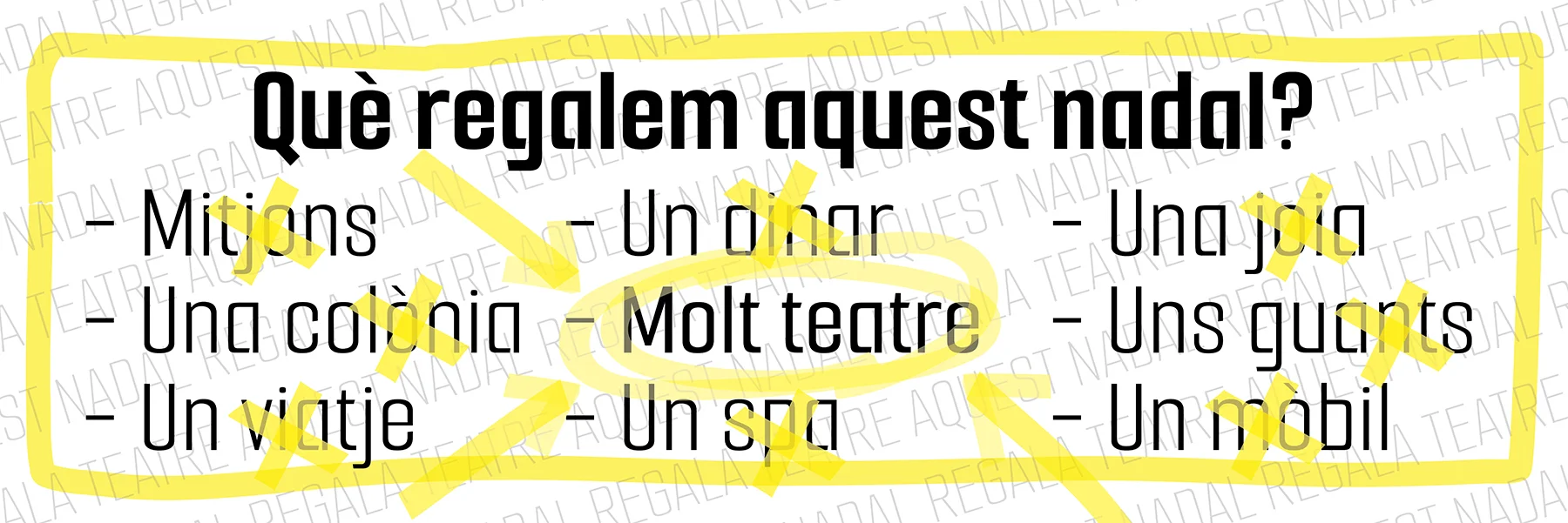 Què regalem aquest Nadal? Molt teatre